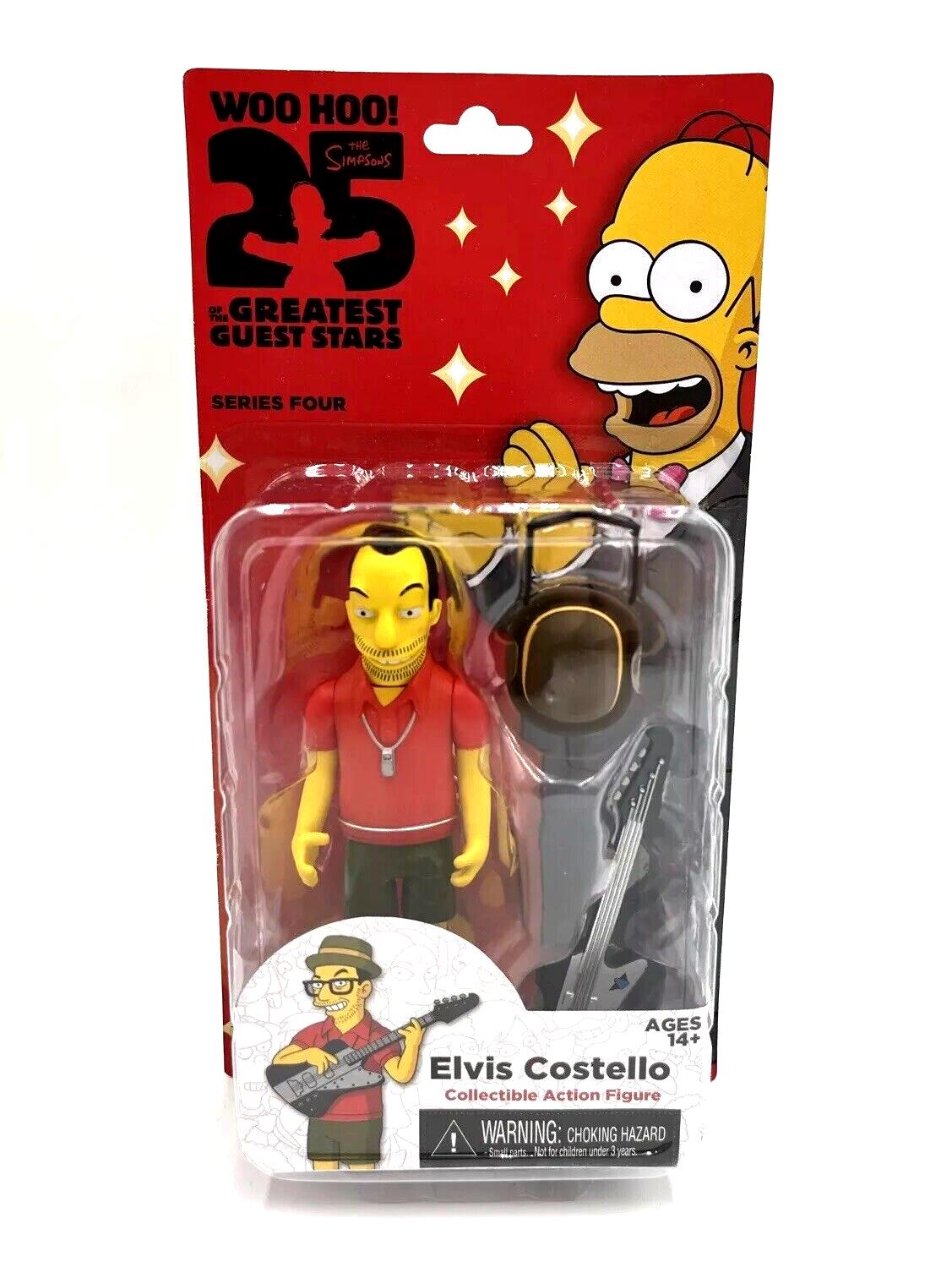NECA The Simpsons 25th Anniversary Series 4 Elvis Costello Action Figure