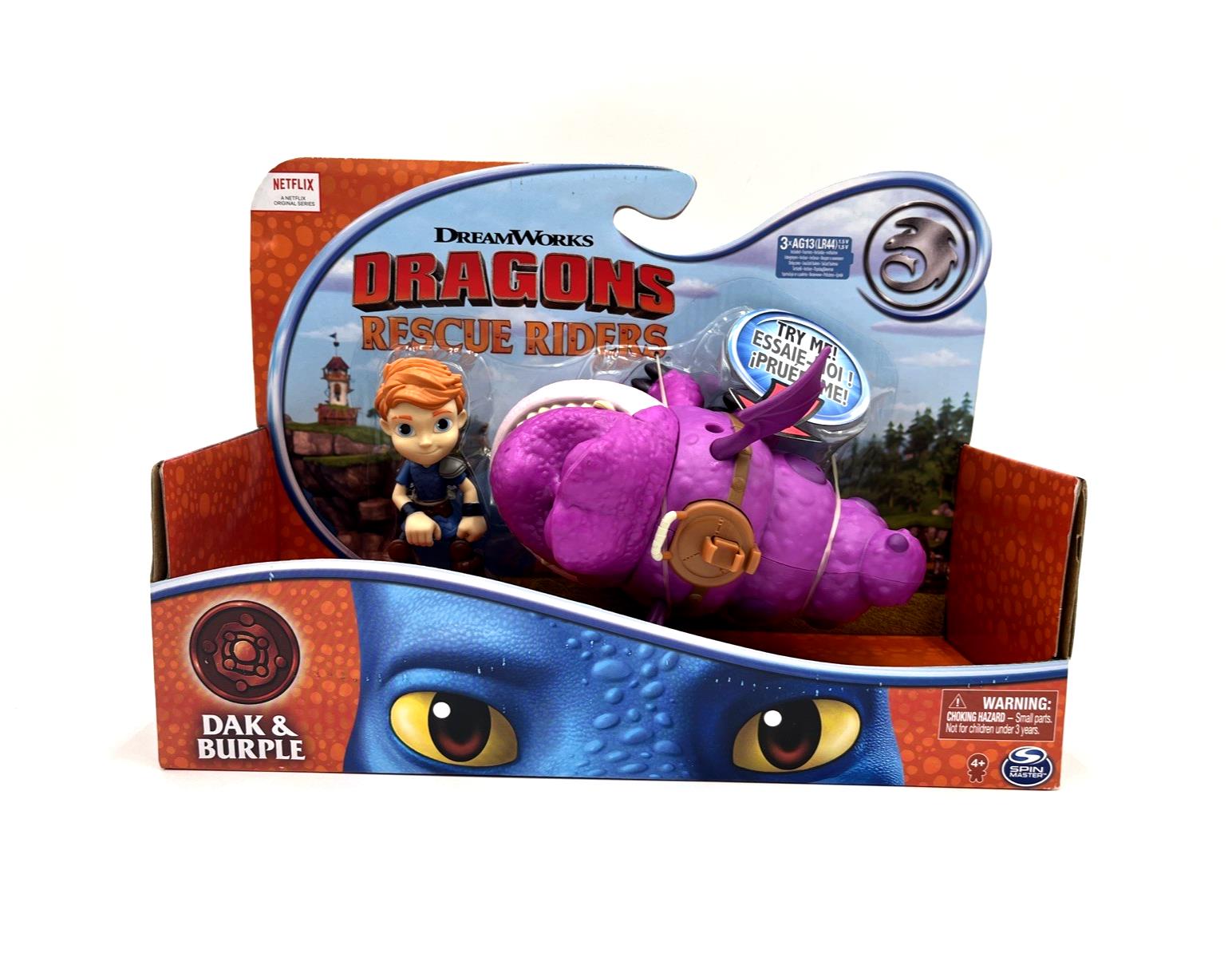 Dreamworks Dragons Rescue Riders Dak and Burple Action Figure Set