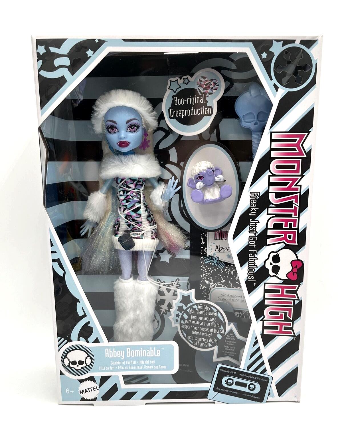 Monster High Boo-riginal Creeproduction Abbey Bominable Doll with Woolly Mammoth