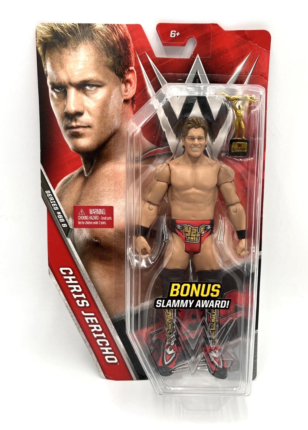 WWE Chris Jericho Series 68B Wrestling Figure Chase Slammy Award Bonus Y2J