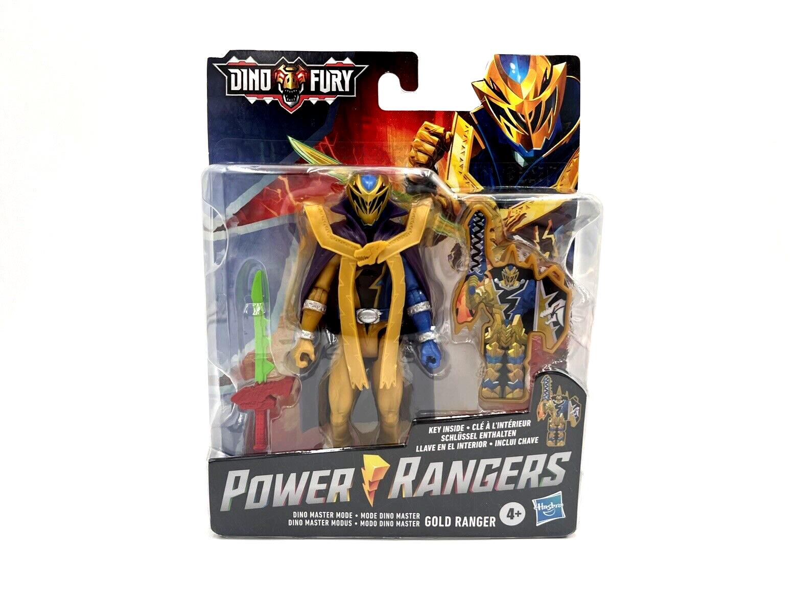 Power Rangers Dino Fury Dino Master Mode Gold Ranger Action Figure (Aiyon)