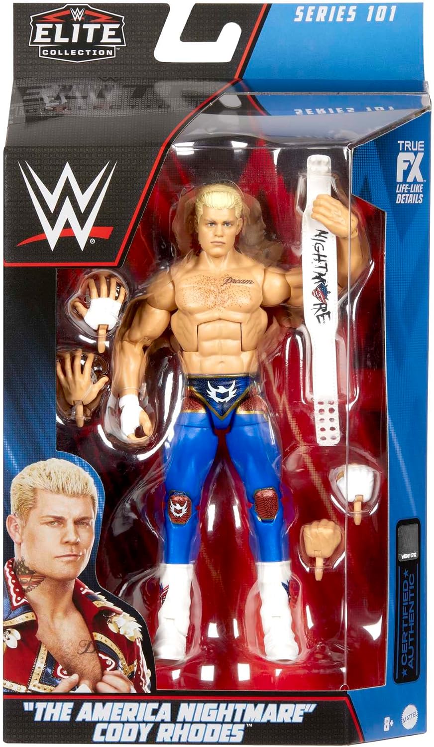 WWE Elite Cody Rhodes Wrestling Series 101 American Nightmare