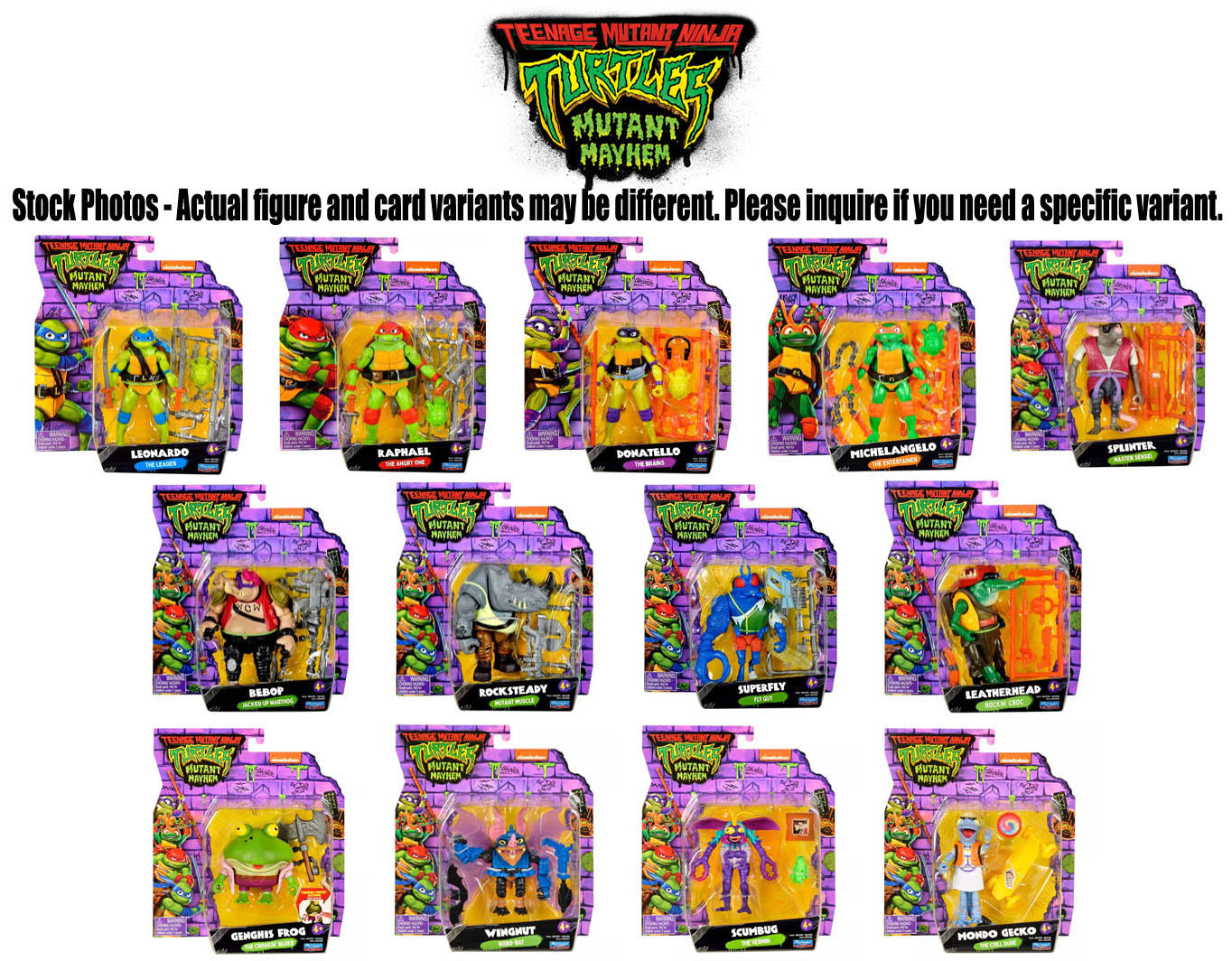 Teenage Mutant Ninja Turtles Mutant Mayhem 2023 Movie Figures