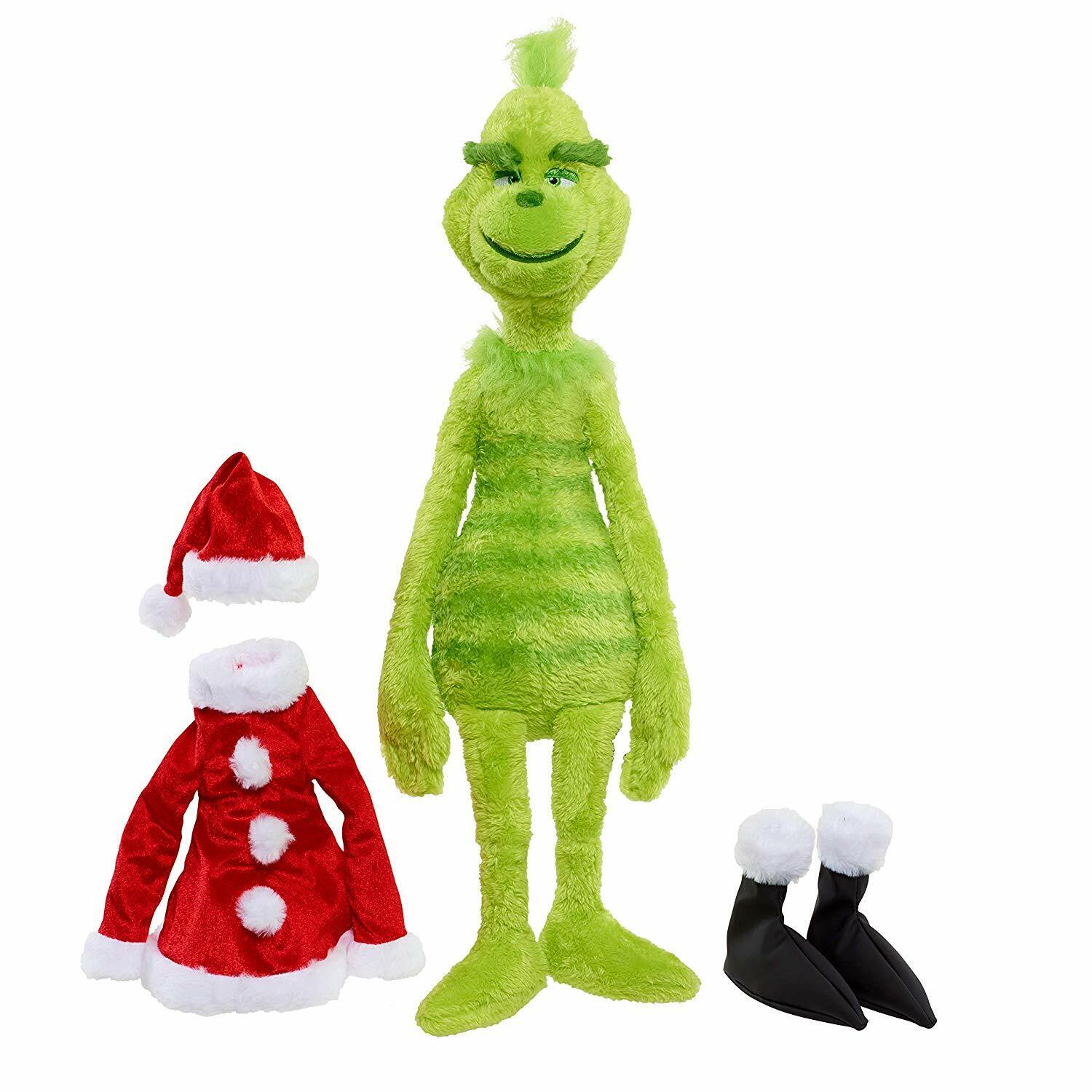 Dr Seuss The Grinch with Santa Suit 22" Musical Plush