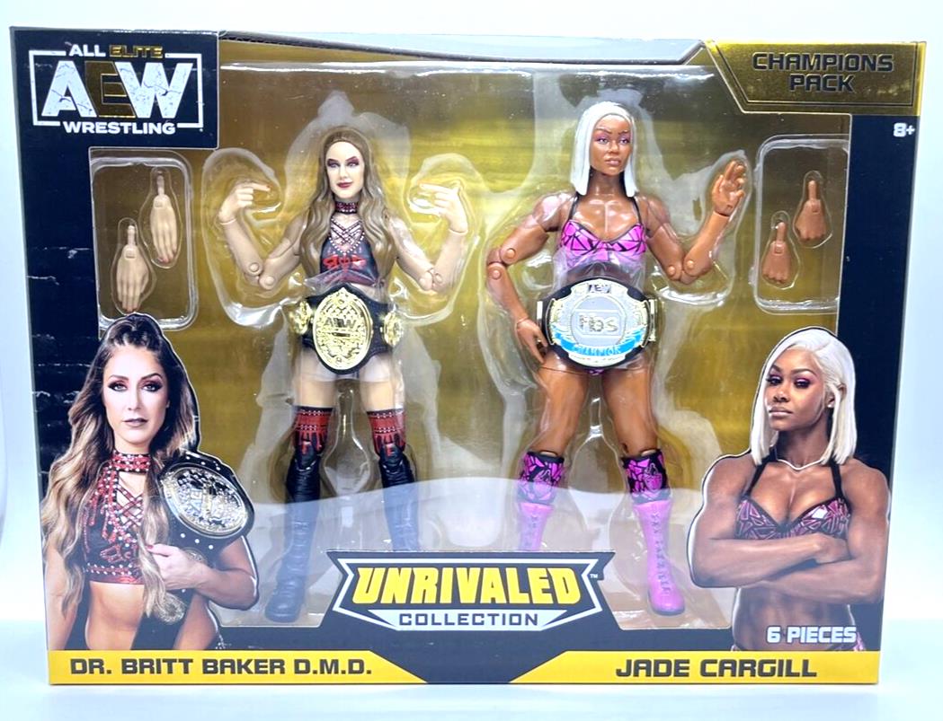 AEW Unrivaled Champions Pack Britt Baker and Jade Cargill Action Figures Exclusive
