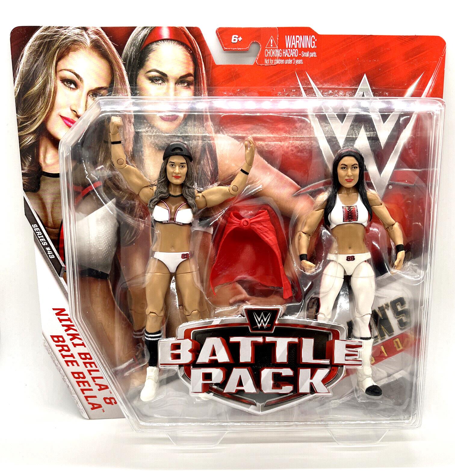 WWE Bella Twins Battle Pack Series 43 Figures Nikki Bella Brie Mode Garcia Twins