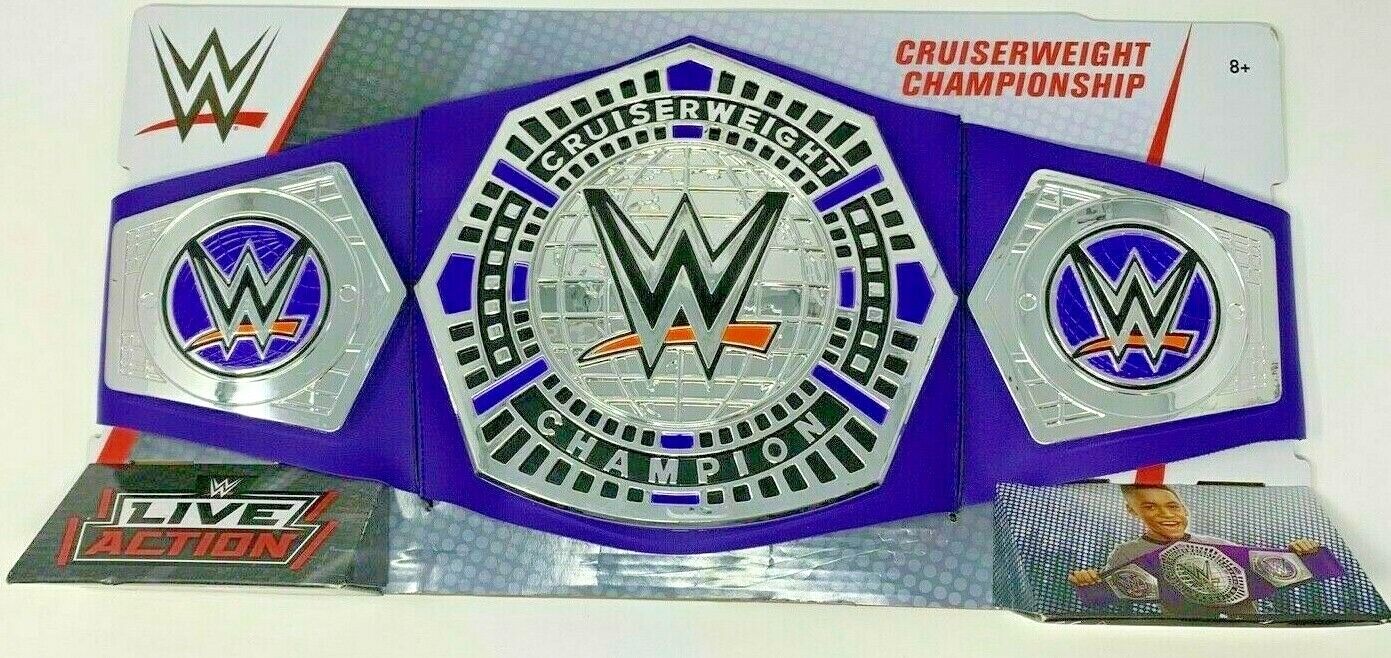 WWE CWC CRUISERWEIGHT CHAMPIONSHIP BELT PURPLE 2018 LIVE ACTION DEVLIN ESCOBAR