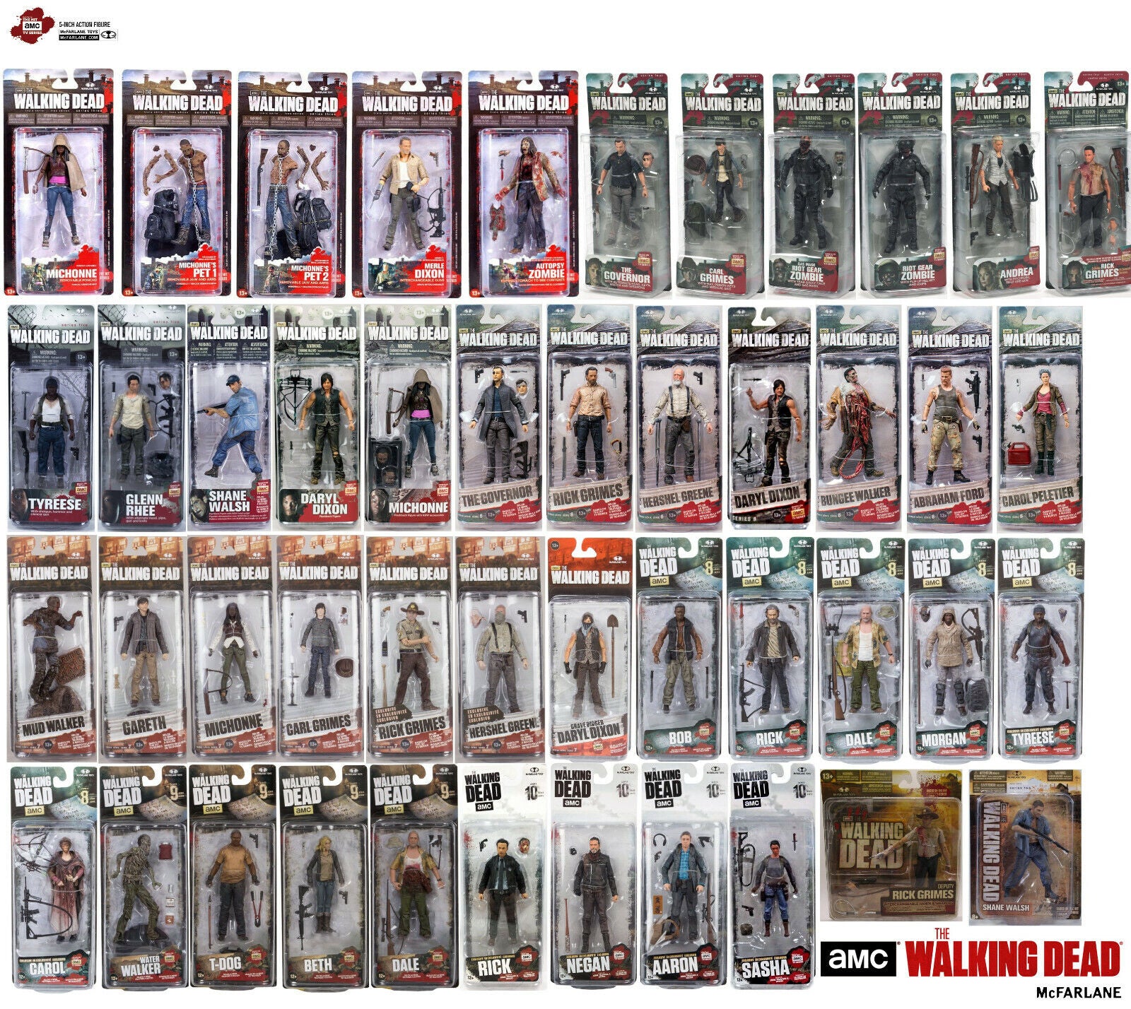 Mcfarlane Walking Dead 5" Action Figures Series