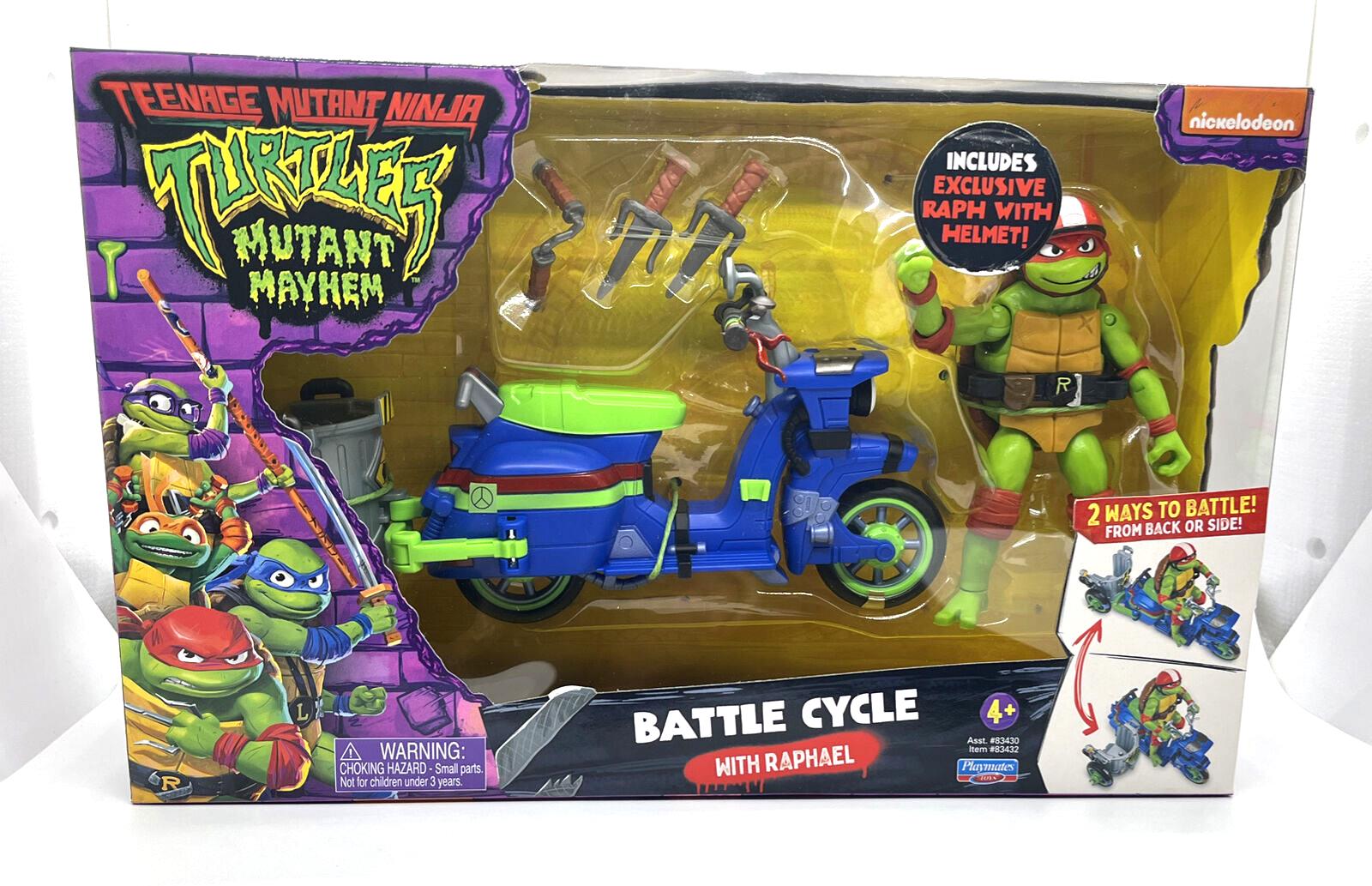 Teenage Mutant Ninja Turtles Mutant Mayhem Battle Cycle with Raphael
