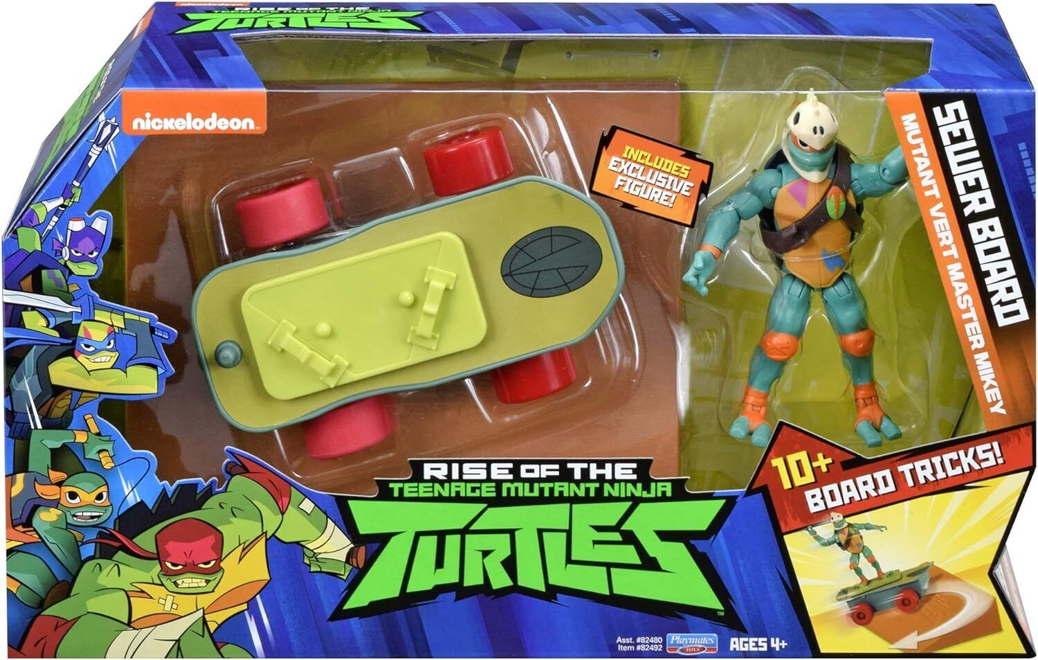 Rise of The Teenage Mutant Ninja Turtle Skateboard Sewer Board Vert Master Mikey
