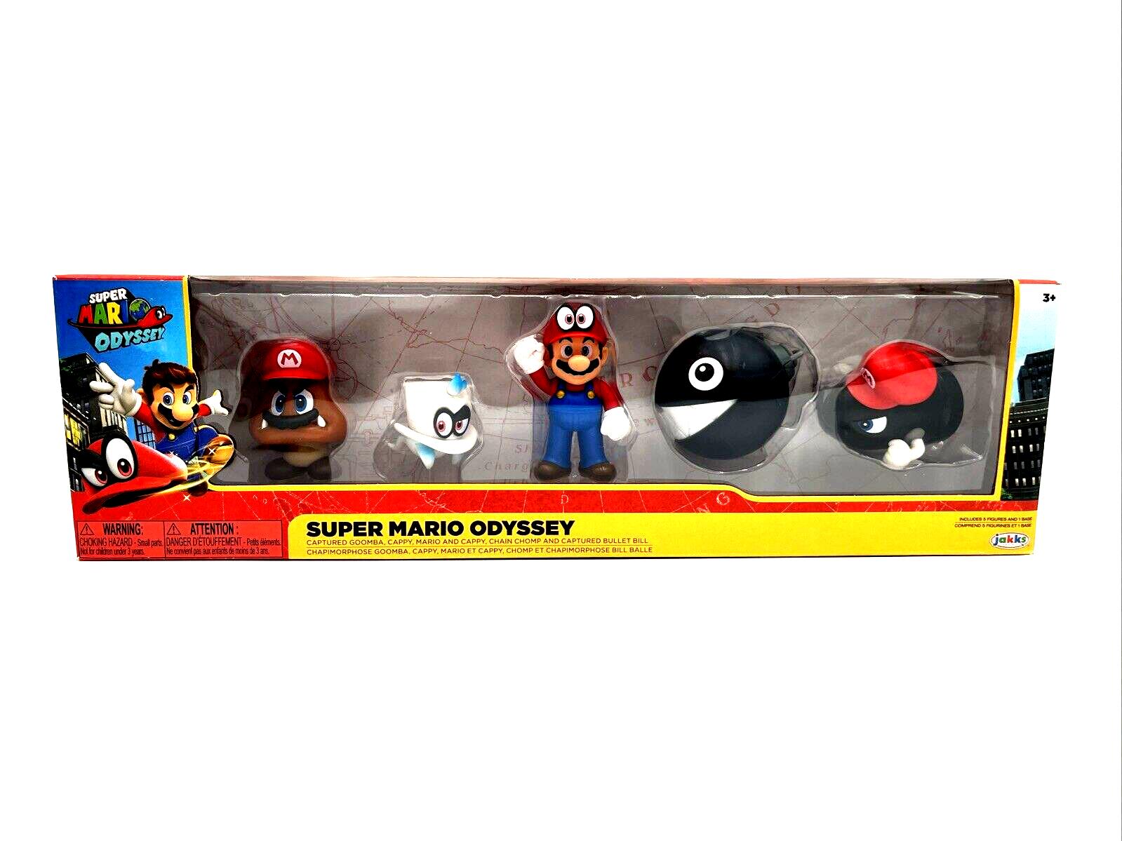 Super Mario Odyssey 5- Pack [Captured Goomba, Cappy, Mario & Capppy, Chain Chomp, Captured Bullet Bill]