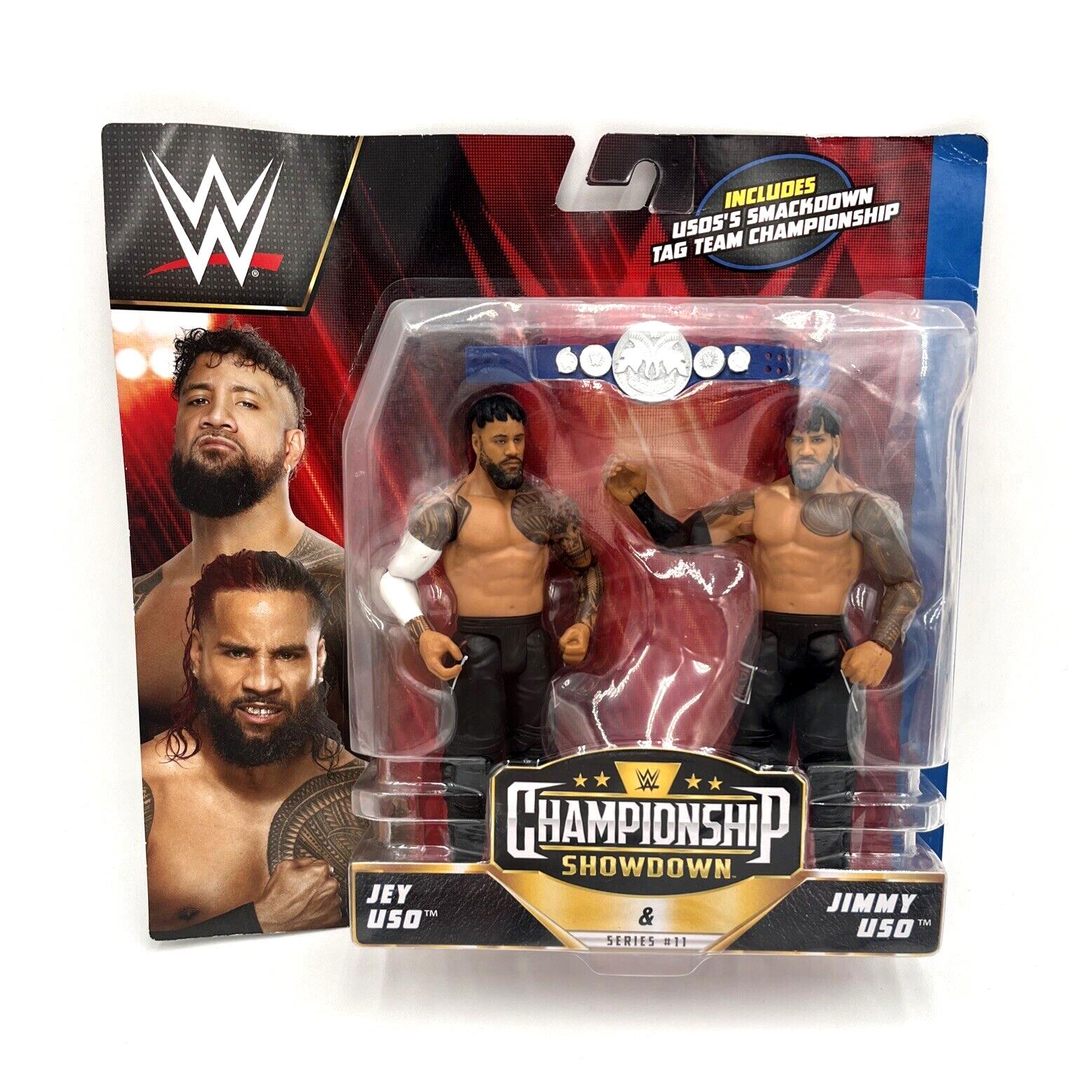 WWE Championship Showdown Series 11 Jimmy Uso & Jey Uso Bloodline 2-Pack [DAMAGED PKG]