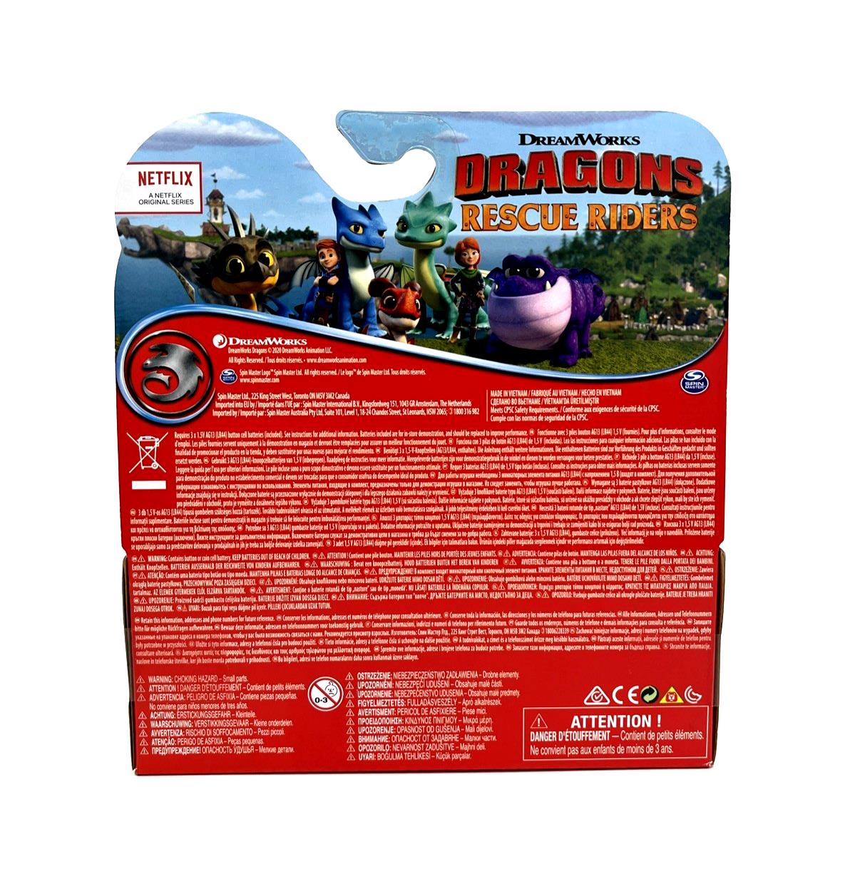 Aggro Side View Rescue Riders Dreamworks Dragons Rescue Riders Aggro Action Figure