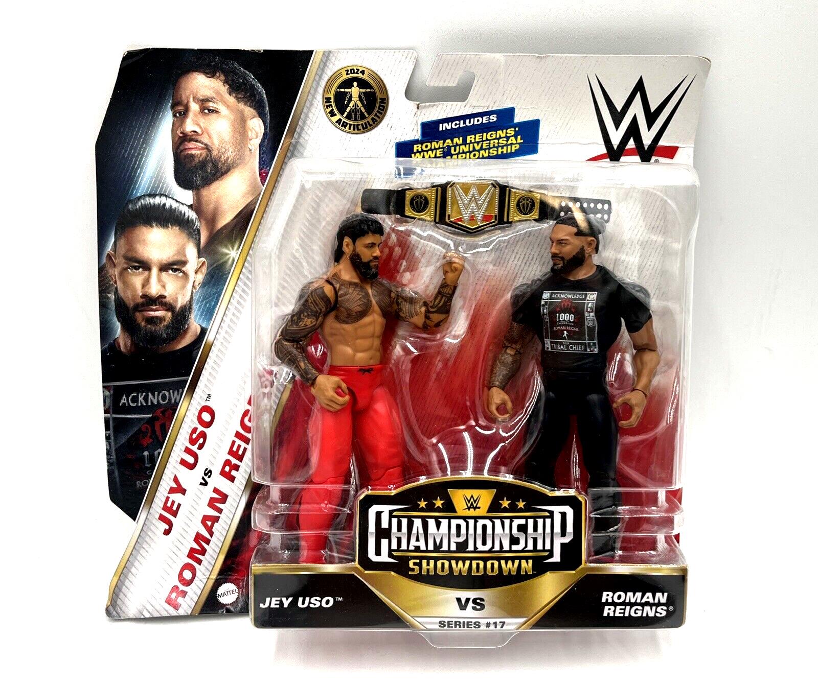 WWE Championship Showdown Series 17 Jey Uso & Roman Reigns 2-Pack [Not Mint]