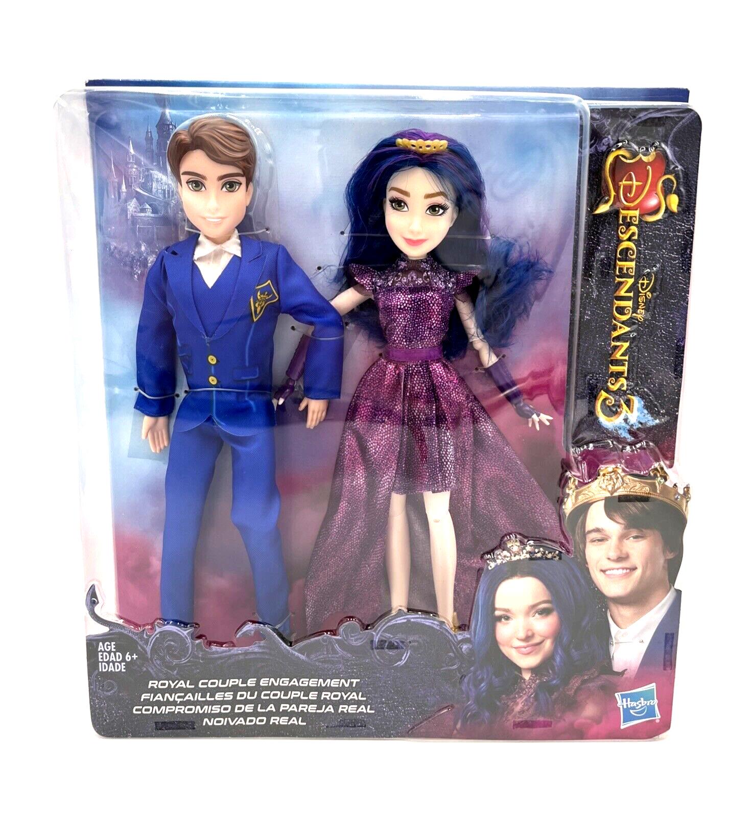 Disney Descendants Ben and Mal Royal Couple Engagement Fashion Doll Set 2 Pack