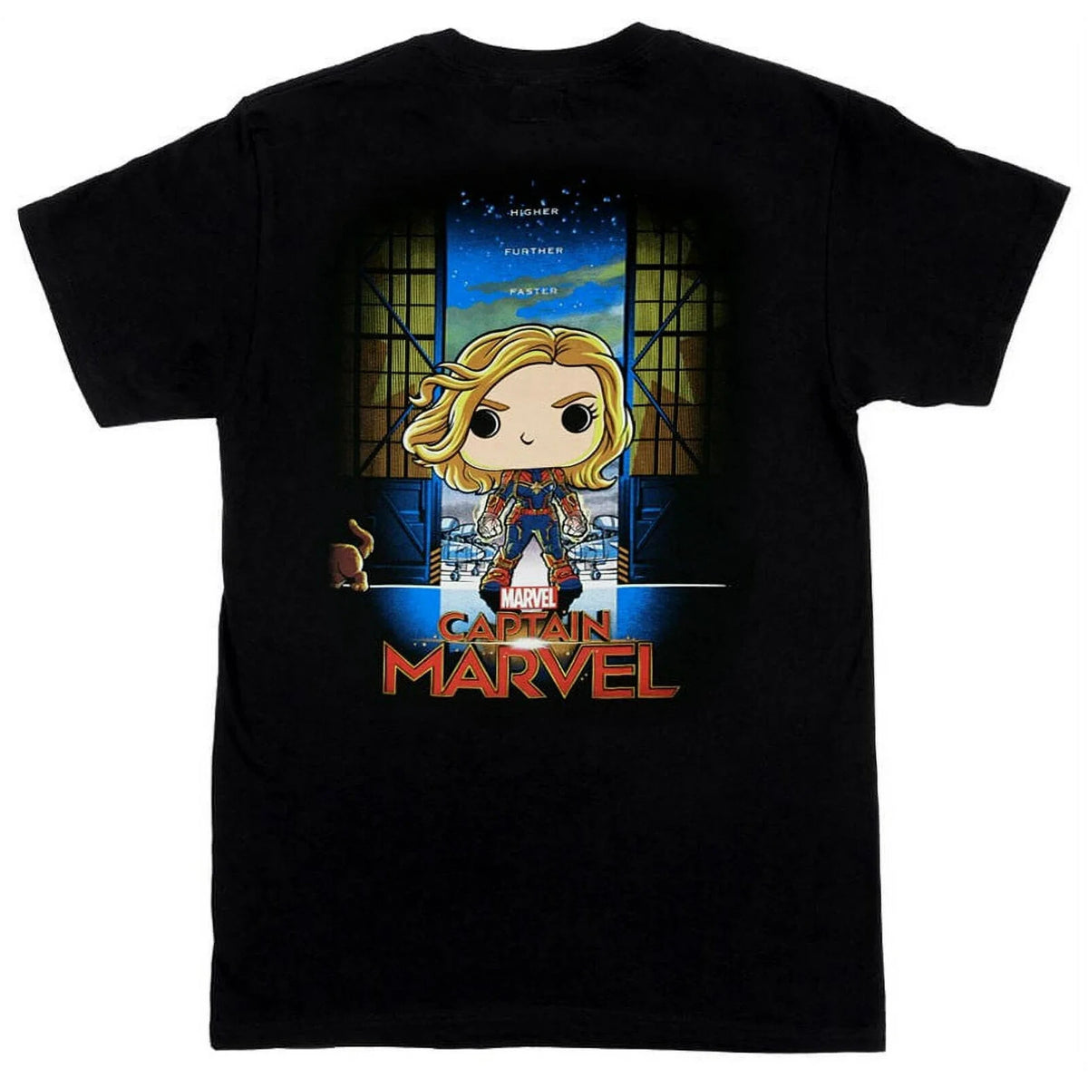 Funko Pop Tees Captain Marvel T-Shirt M Medium Marvel Collector Corps Exclusive