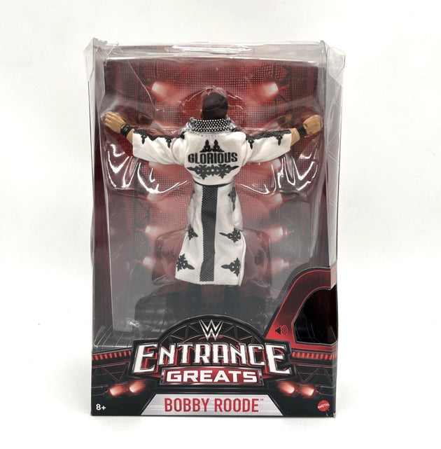 WWE Entrance Greats Bobby Roode action figure in packaging on a white background