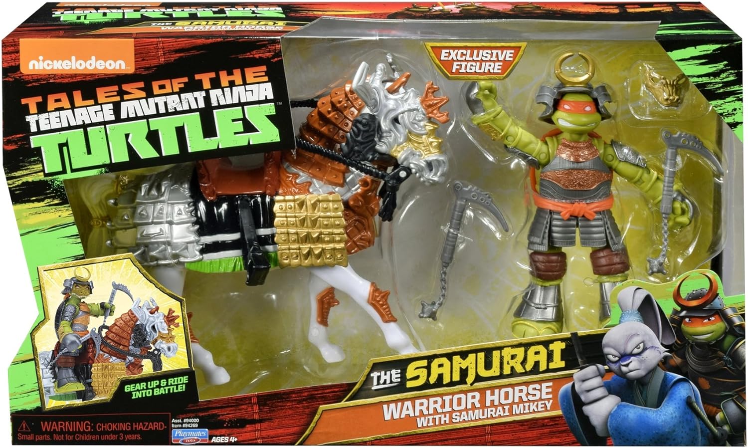 Tales of The Teenage Mutant Ninja Turtles Samurai Warrior Horse Mikey Action Figure Set