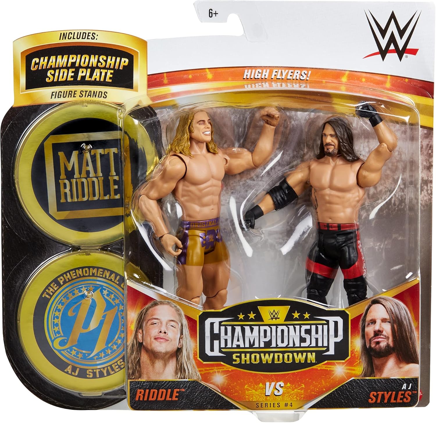 WWE Championship Showdown Series 4 AJ Styles vs Riddle Action Figure 2-Pack