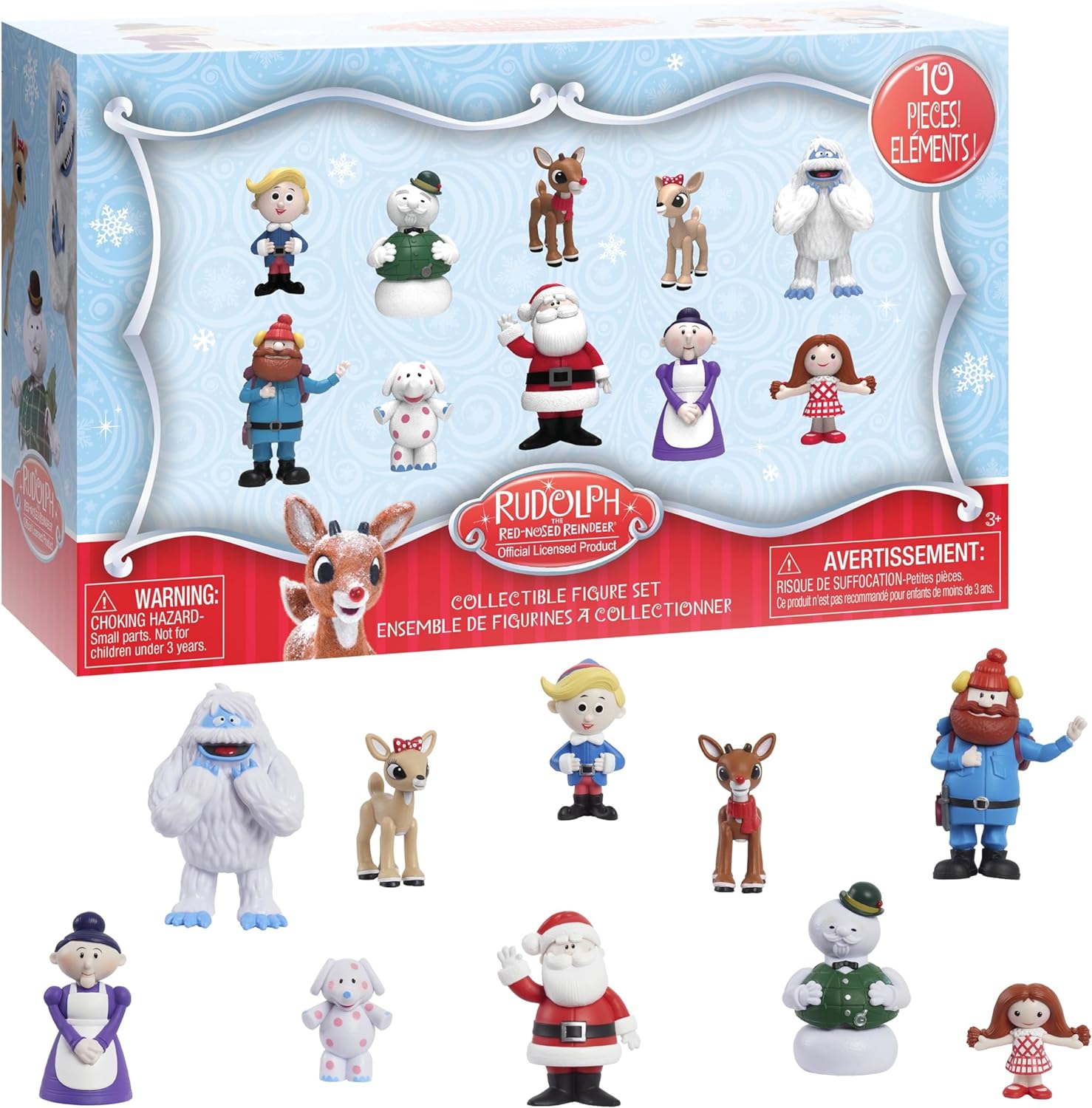 Rudolph The Red-Nosed Reindeer Figure Set 10pc