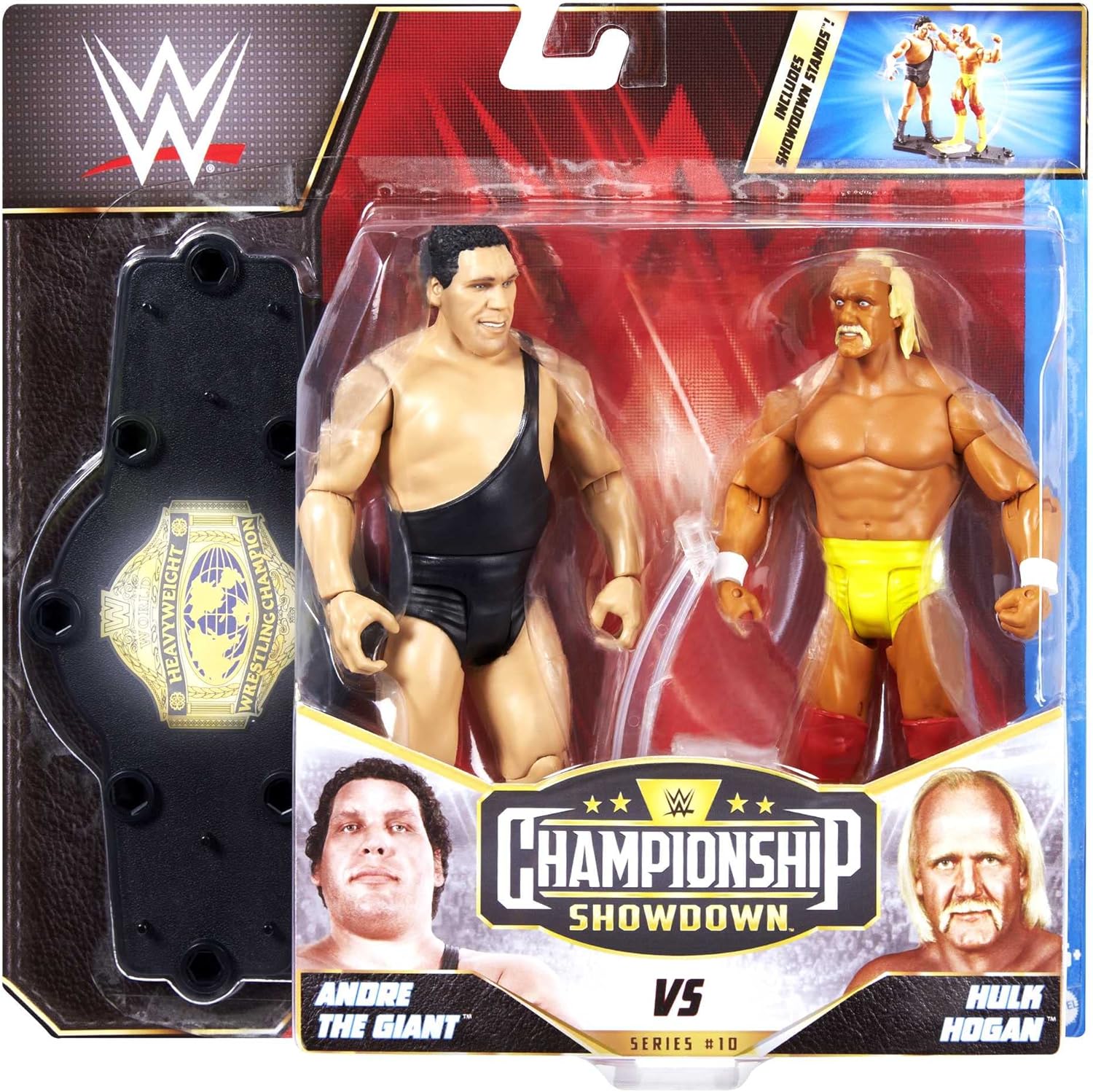 WWE Championship Showdown Series 10 Hulk Hogan vs Andre the Giant Action Figure 2-Pack [WrestleMania 2]