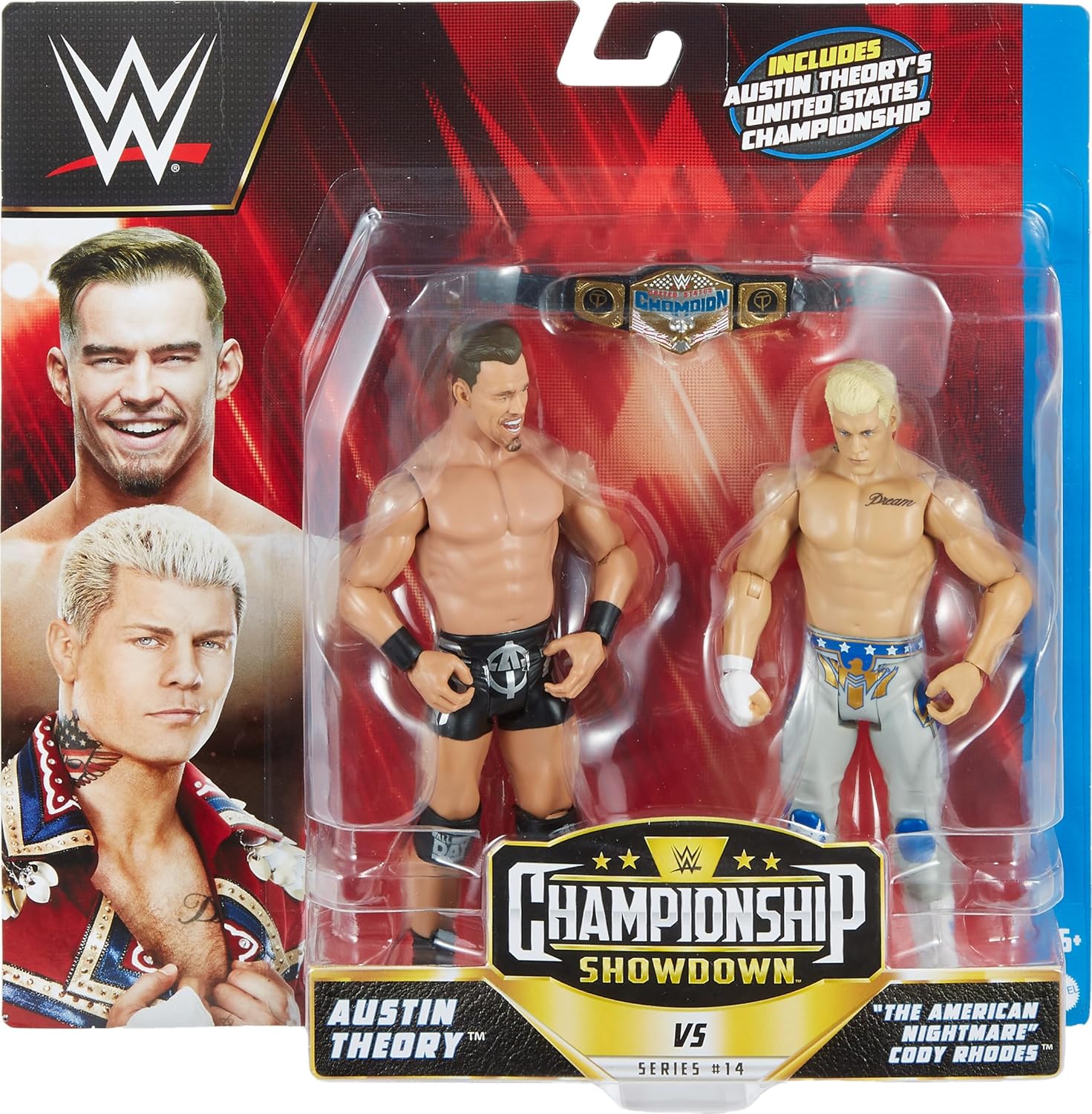 WWE Championship Showdown Series 14 Austin Theory Vs Cody Rhodes 2-Pack