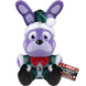 A plush toy of Bonnie the bunny from Five Nights at Freddy's, dressed as an elf with a green hat, white trim, and a red bow tie.