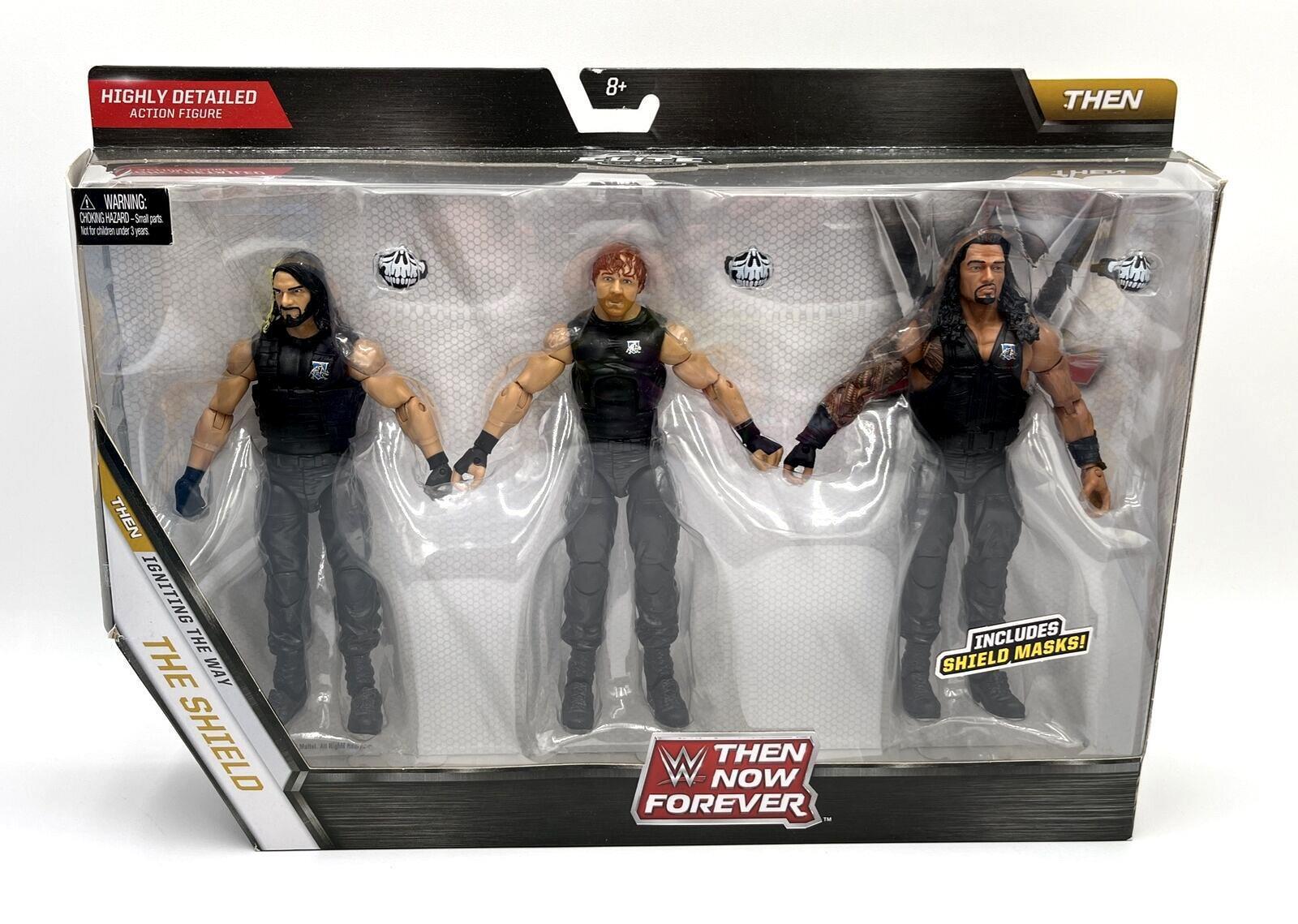 WWE Elite Then Now Forever The Shield Action Figure 3 Pack [Exclusive] [Damaged Package]