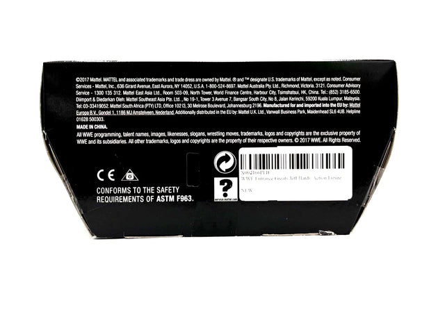 Back of a toy packaging with text and symbols on a white background