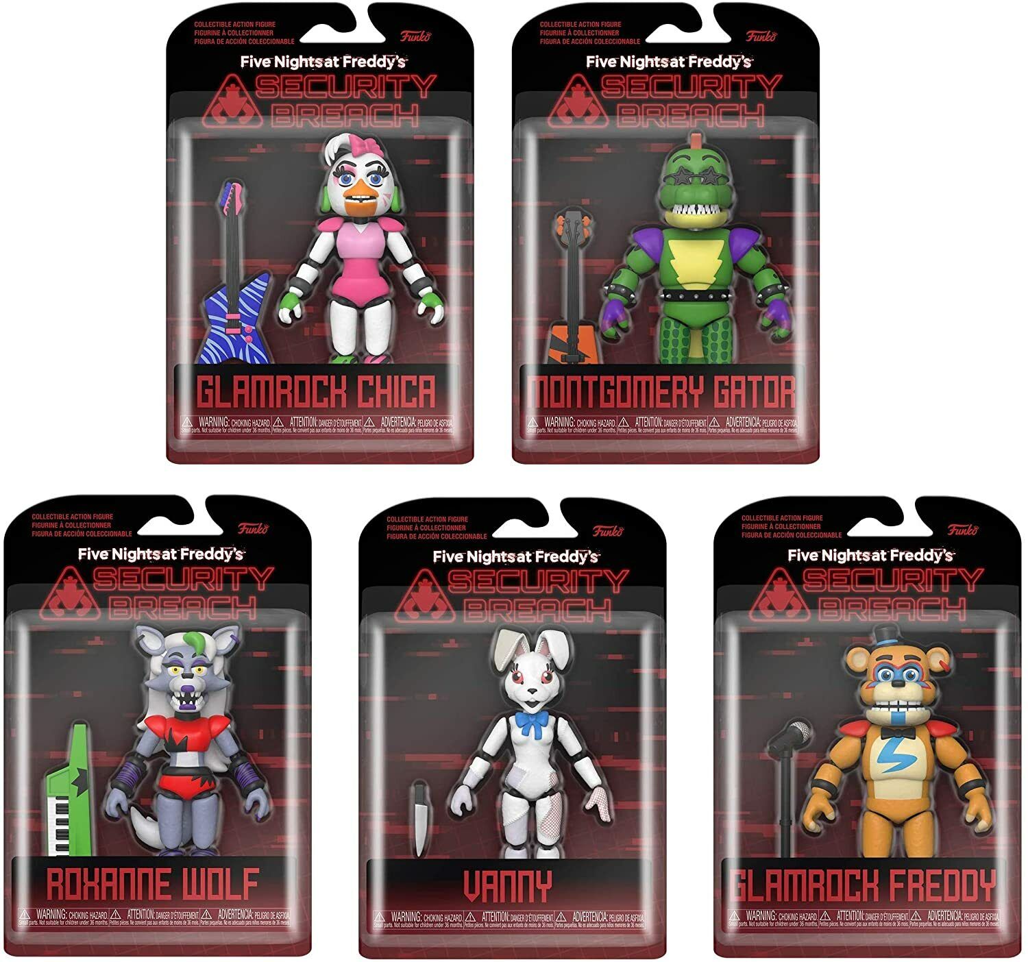 Five Nights at Freddys Security Breach Action Figures