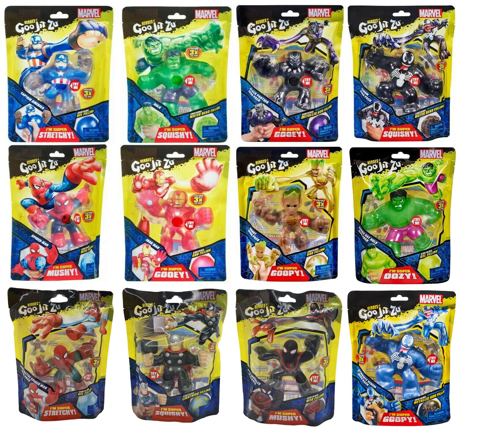 Heroes of Goo Jit Zu x Marvel Hero Packs