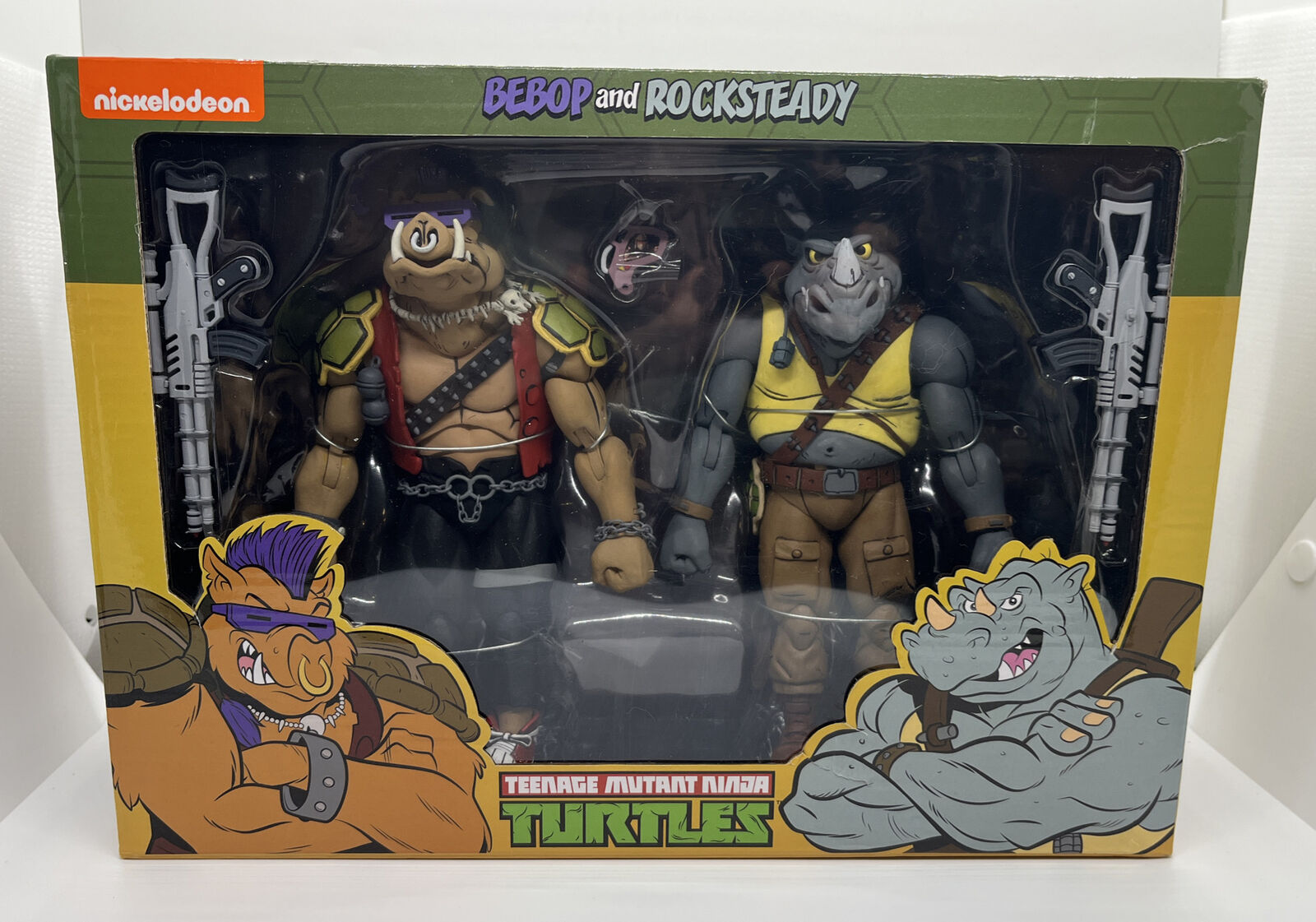 NECA Teenage Mutant Ninja Turtles Bebop and Rocksteady Cartoon 2-Pack Set