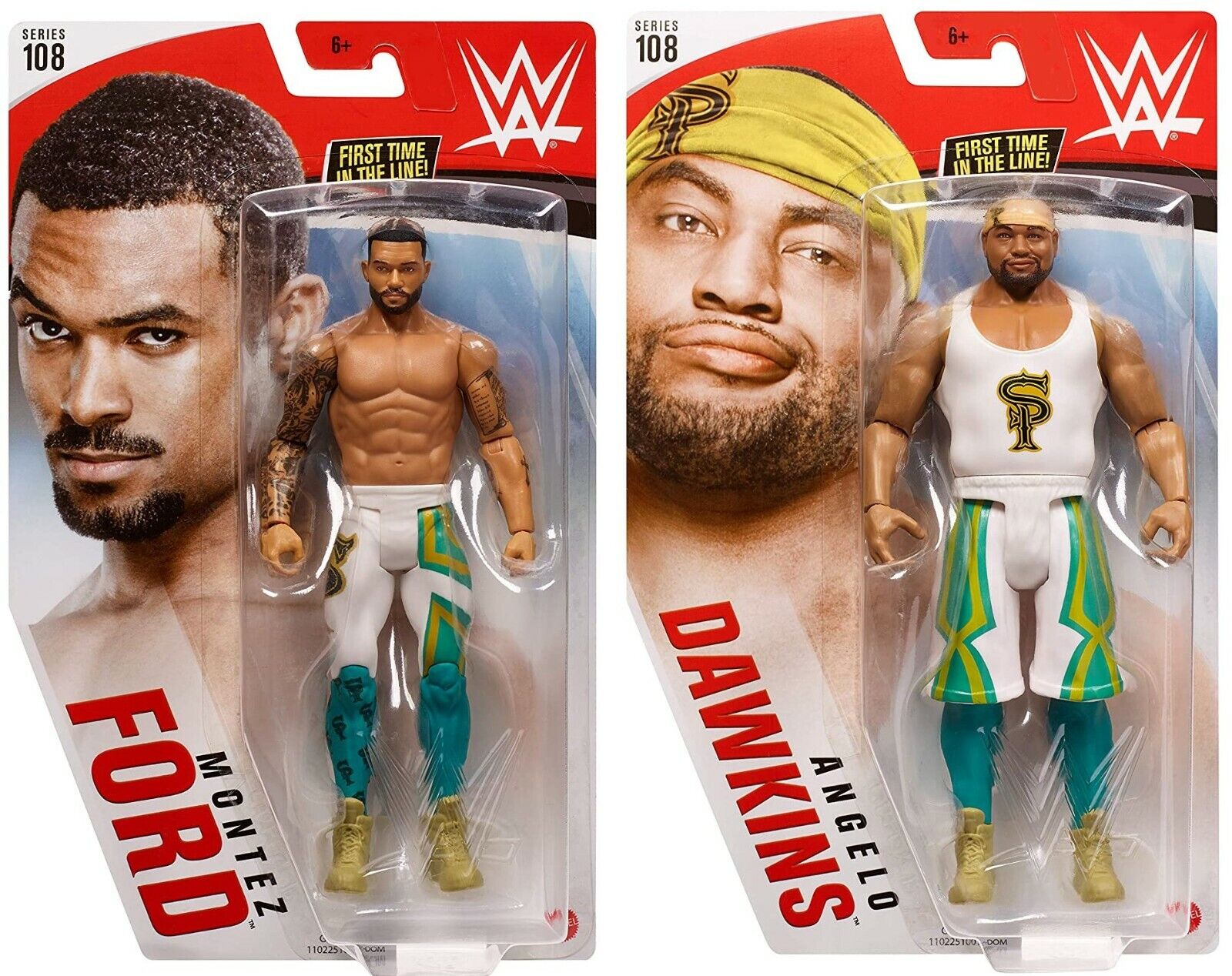 WWE Basic Series 108 Angelo Dawkins and Montez Ford Action Figures [The Street Profits]