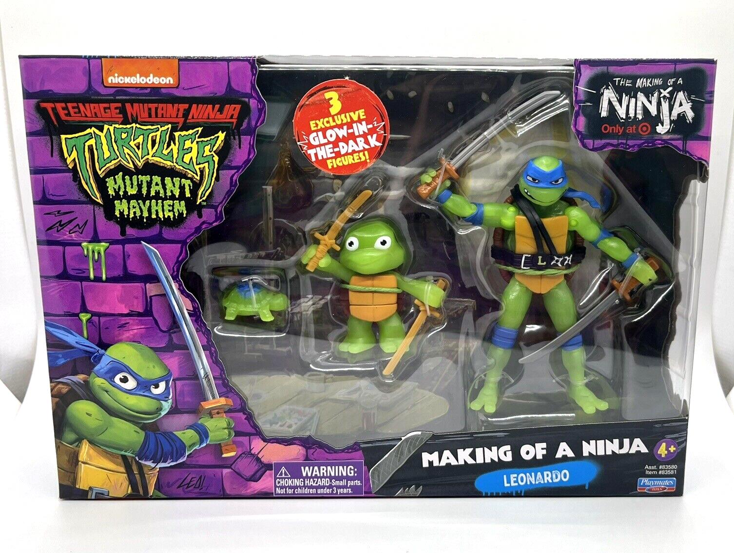 Teenage Mutant Ninja Turtles Mutant Mayhem Making of a Ninja Leonardo Action Figure Set