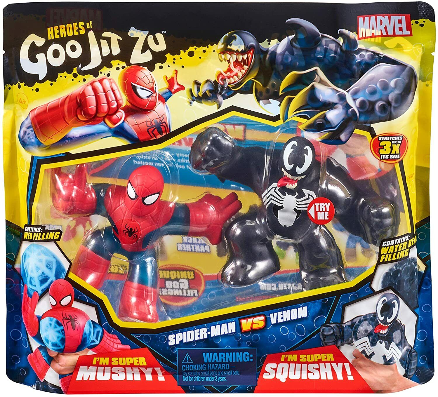 Heroes of Goo Jit Zu x Marvel Spider-Man vs Venom Versus Pack