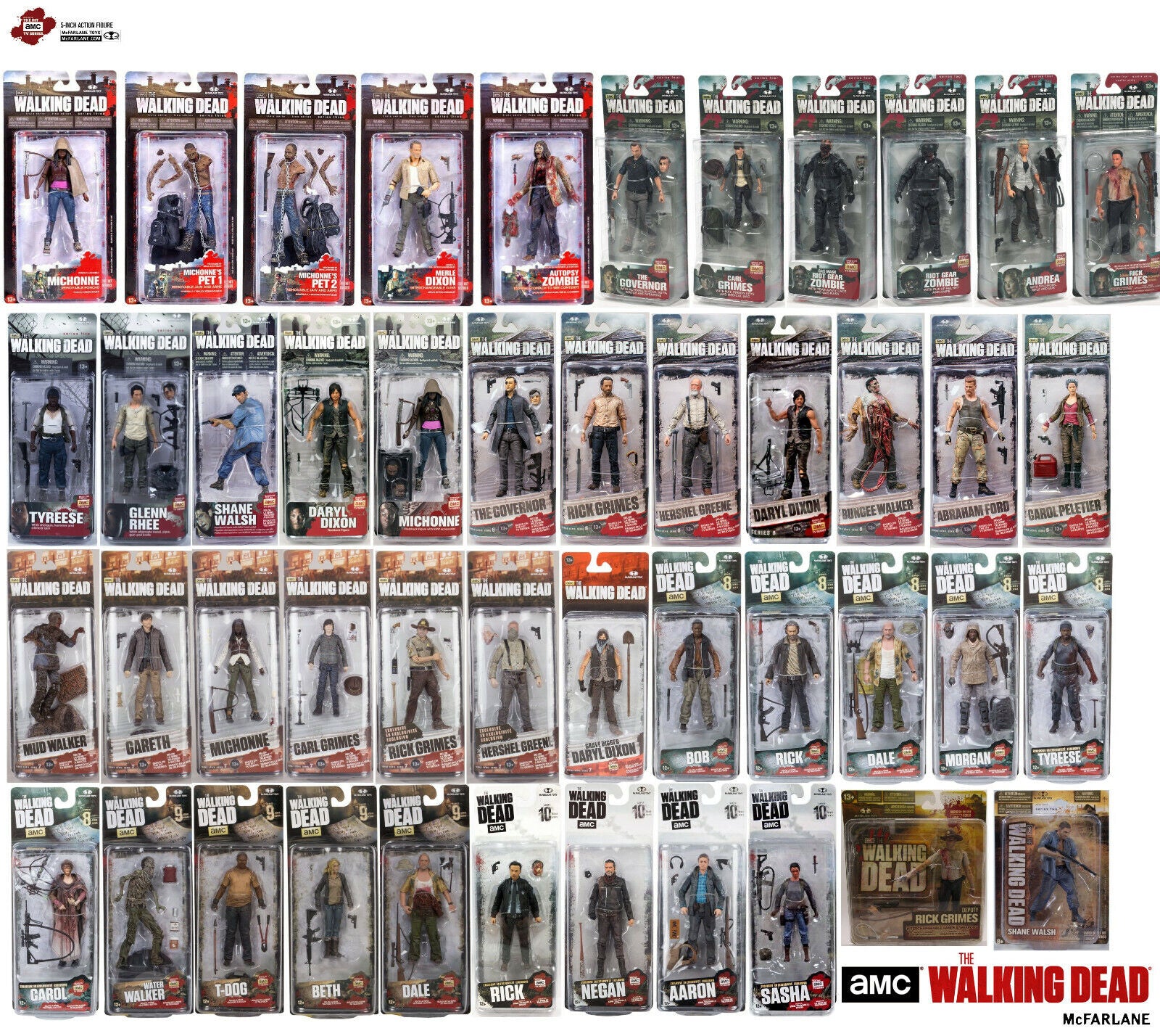 Mcfarlane Walking Dead  5" Action Figures Series