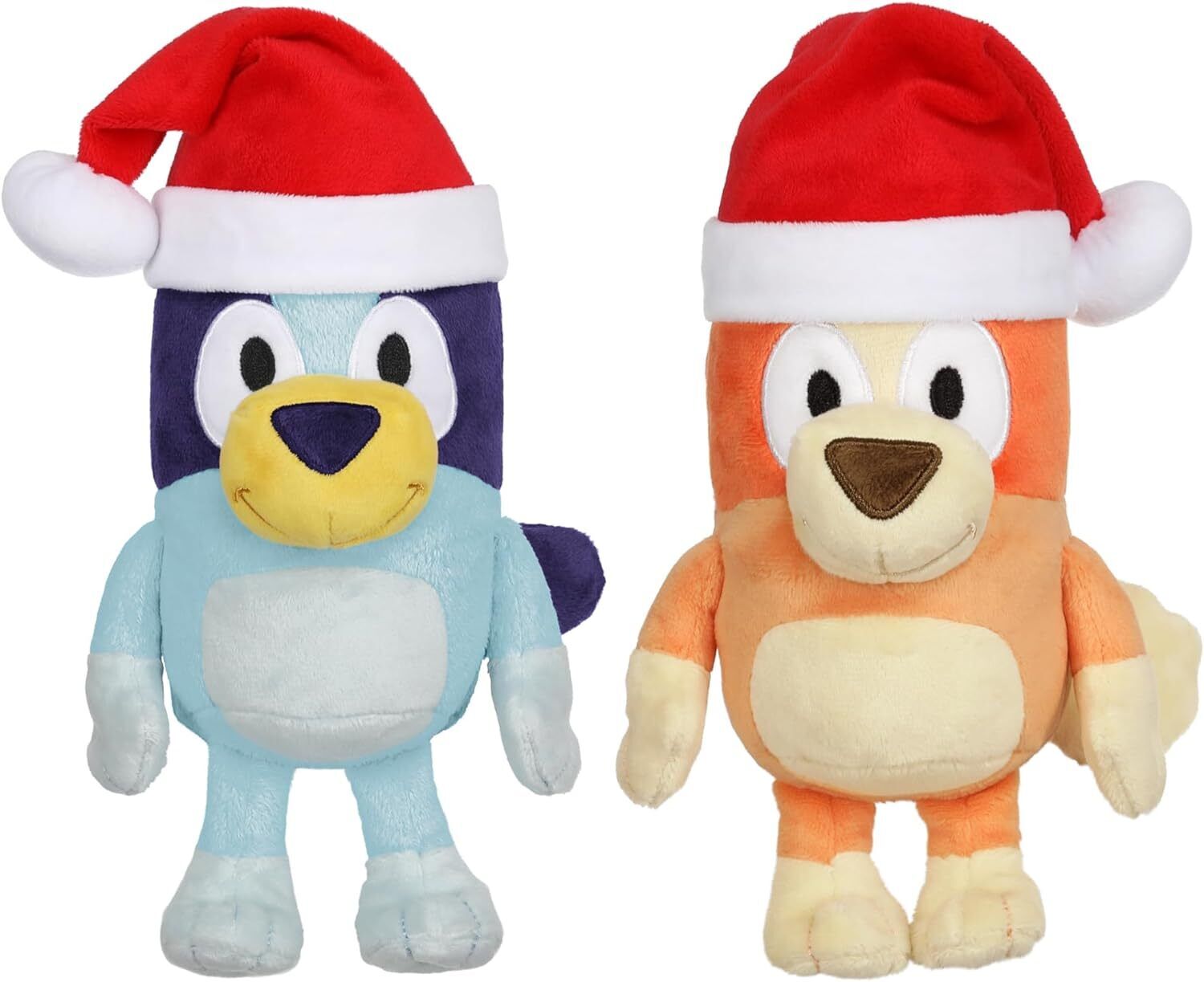Bluey and Bingo - Christmas Festive Holiday Plush Bundle